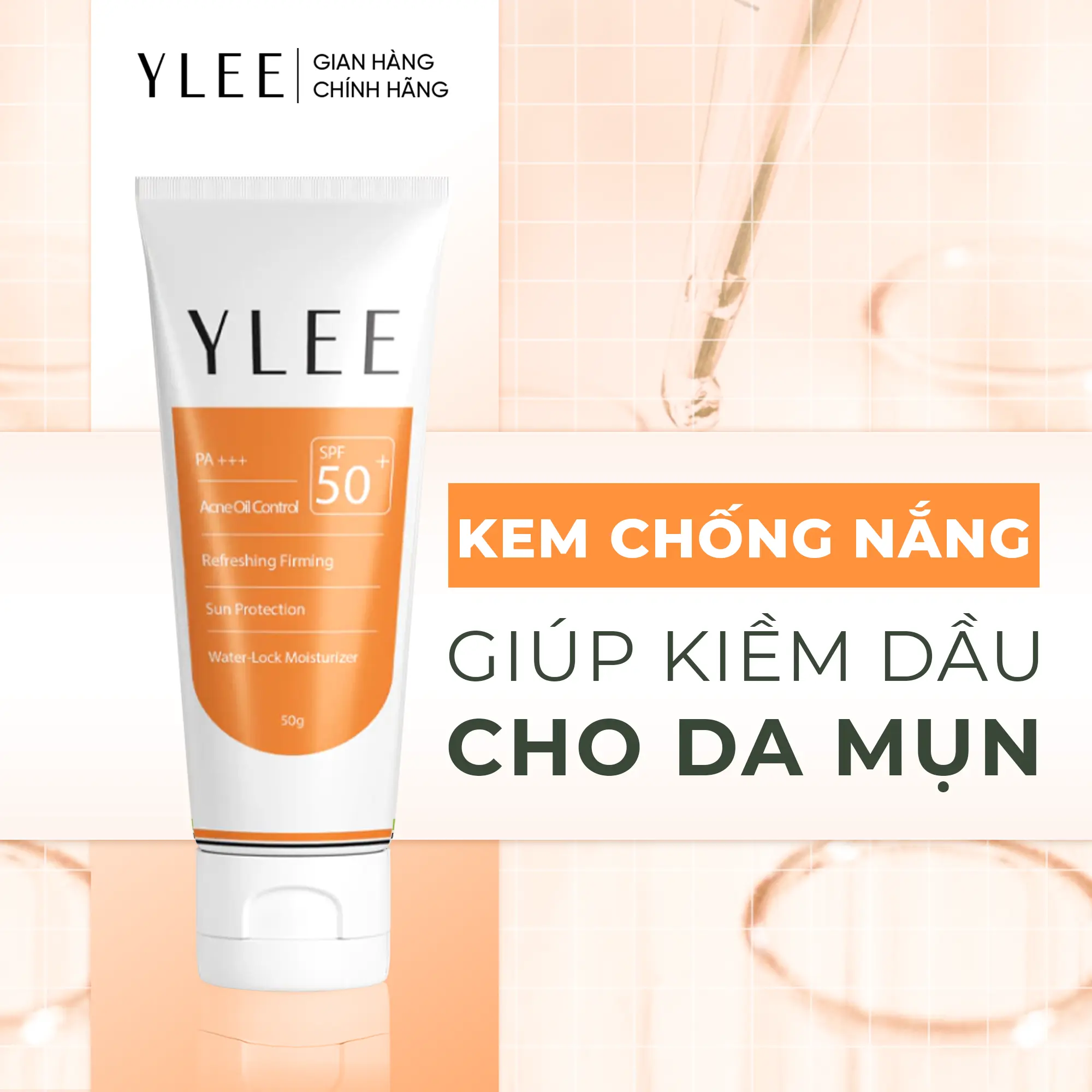Kem Chống Nắng Ylee Kiềm Dầu Chuyên Dụng Cho Da Mụn
