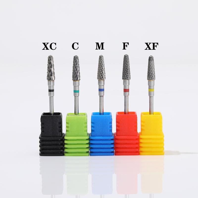 5PC Tungsten Nail Drill Bits Electric Manicure Drill For Machine Cutter Milling Burr Accessories Pedicure Tools Steel Cutics 4