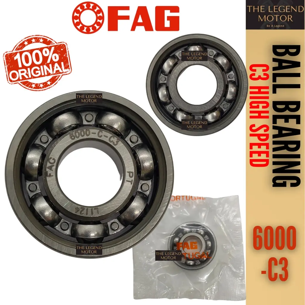 100% ORIGINAL FAG C3 HIGH SPEED BALL BEARING 6322 6305 6304 6205 6000 6002 6004 6006 6200 6202 6004 6300 6302 6304 63/22-lb