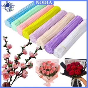 Nodia Toys 100Pcs Kawat Bulu Mercy Pastel Mix Mainan Anak Craft Diy Kerajinan Tangan Pipe Cleaner