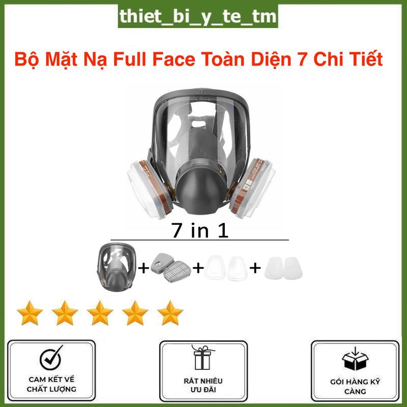 Bộ mặt nạ Full Face Toàn Diện dùng trong phun sơn phun trừ sâu chống bụi siêu mịn bụi công nghiệp bảo vệ hô hấp an toàn trong lao động