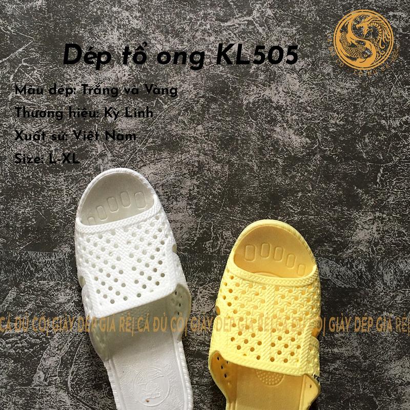 Dép Tổ Ong Thái Dép Đi Trong Nhà Văn Phòng Sân Vườn Hai Màu Trắng Vàng Mẫu KL505