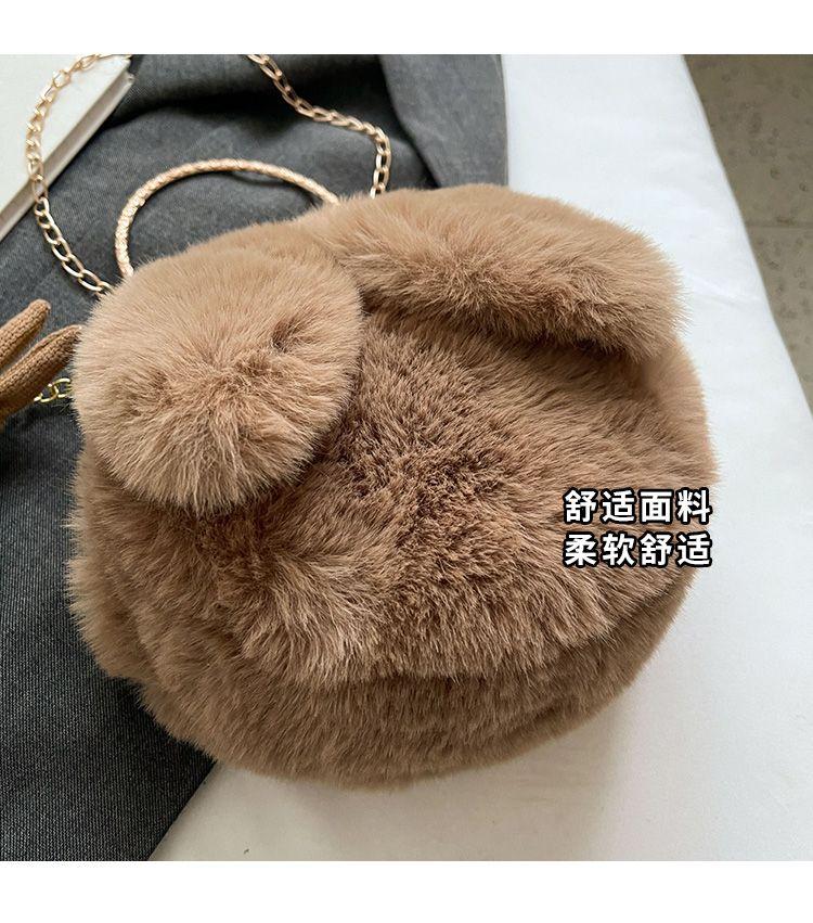 Product Introduction of Túi Dây Xích Xích Nhồi Bông Dễ Thương, Hàng Mới Về Năm Nay, Túi Messenger Đeo Vai, Dành Cho Nữ, Túi Túi Xách Lông Mịn Độc Đáo Phong Cách Ins, 2024 Bag 3