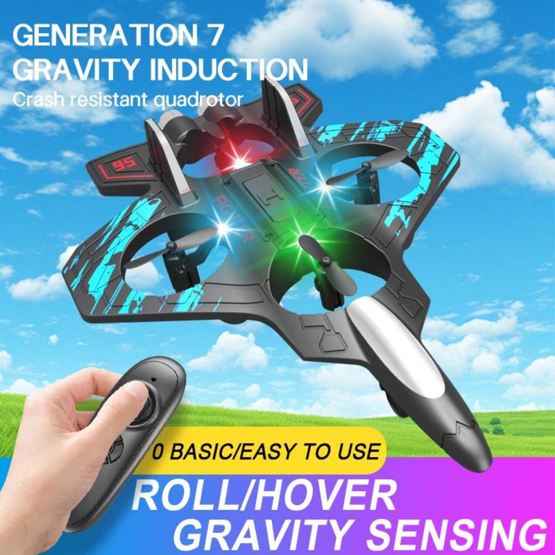 New 2.4GHz Foam Remote Control Plane Stunt Roll Gravity Sensing Foam RC Airplanes Waterproof Crash Resistance Drone Plane Toy 1