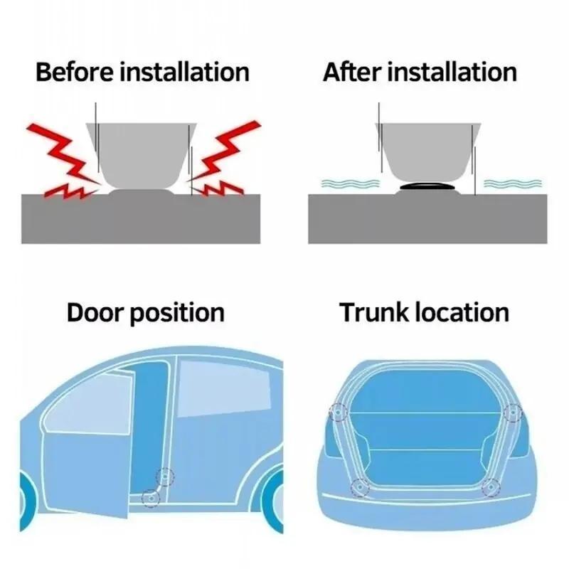 Car Door Anti-collision Silicone Pad, Car Door Anti-collision Pad, Anti-collision Car Door Shock-proof Pad 3