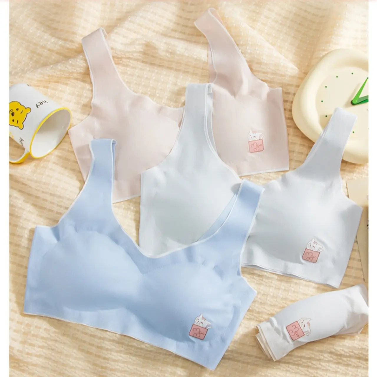 [CHẤT MÁT]Áo lót cho bé gái Hàng Cao Cấp siêu Cute từ 30-55kg