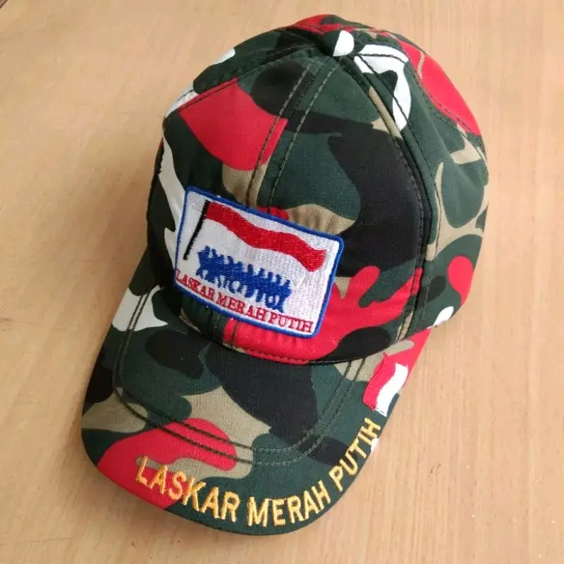 Topi Loreng Laskar Merah Putih Full Bordir