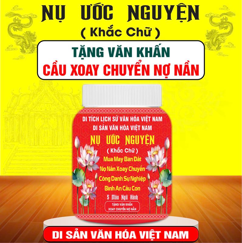 Nụ Ước Nguyện 4 Mặt Khắc chữ tặng kèm văn khấn 0