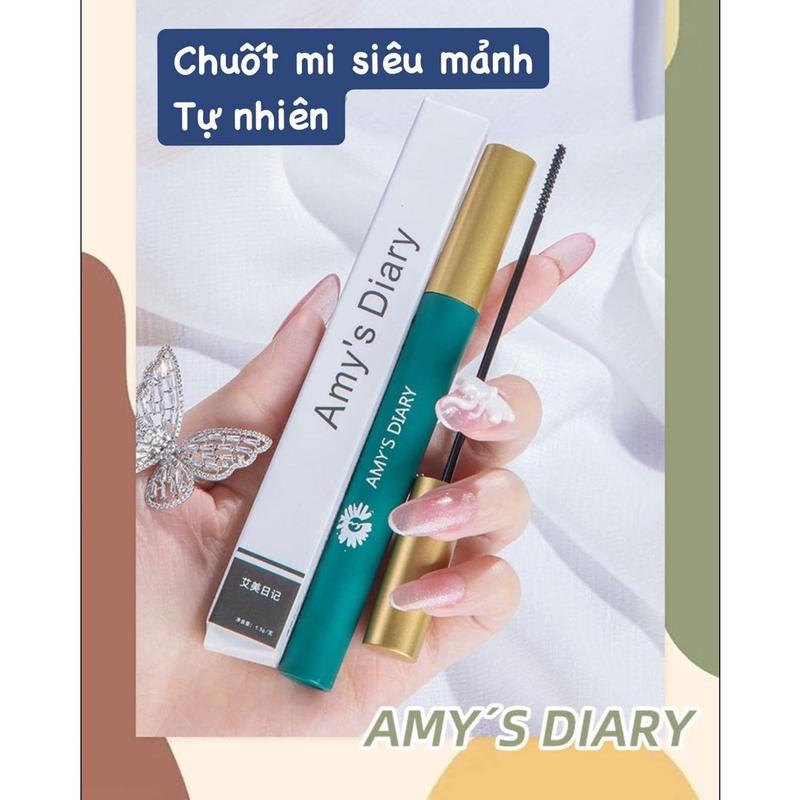 Mascara chuốt mi mảnh tơi AMY's DIARY vỏ xanh vàng luxury 2