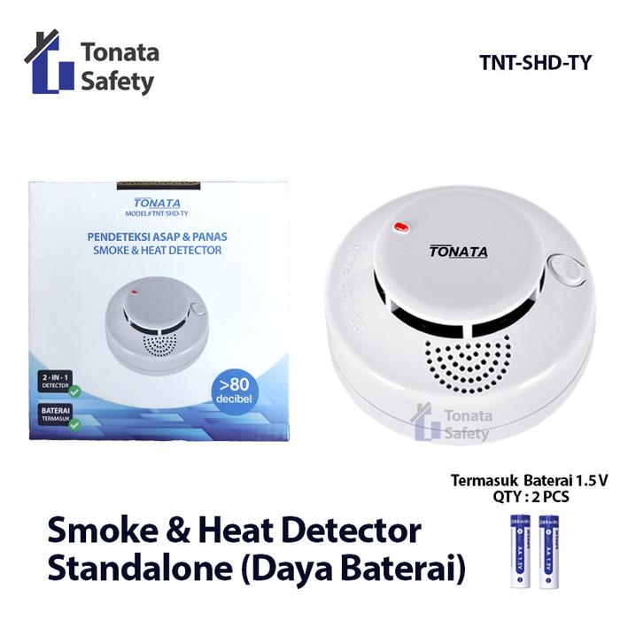 Gambar Standalone Smoke Heat Detector Tonata / Pendeteksi Asap Panas dari Tonata Indonesia Kab. Tangerang Tokopedia