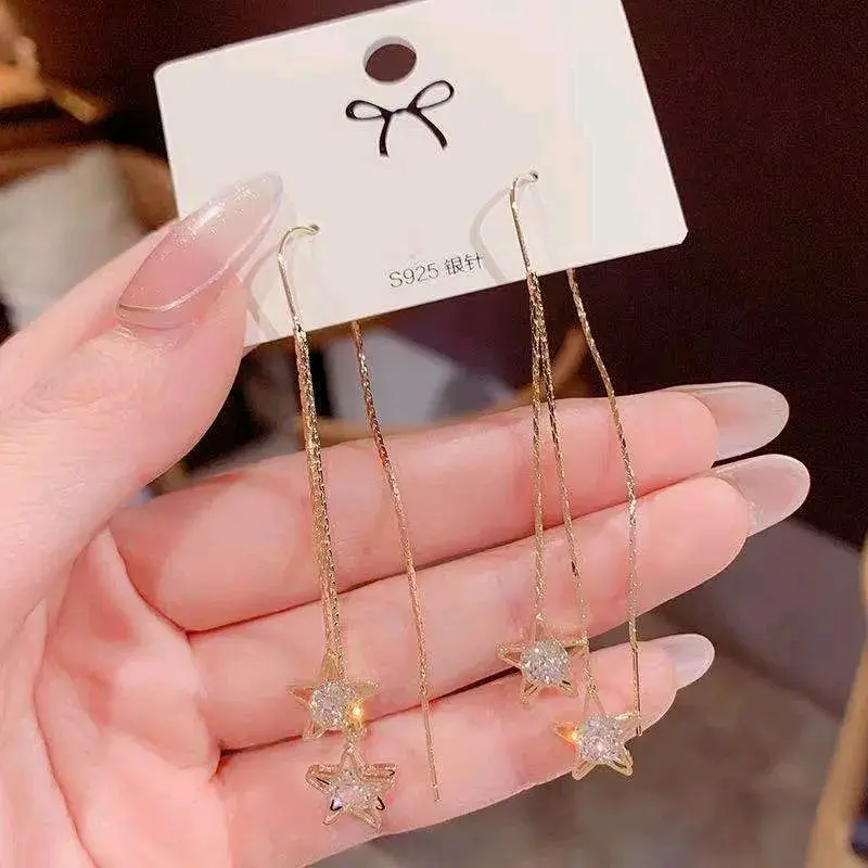 E & J - Anting Jurai Titanium Wanita Motif Bintang Anti Karat 3