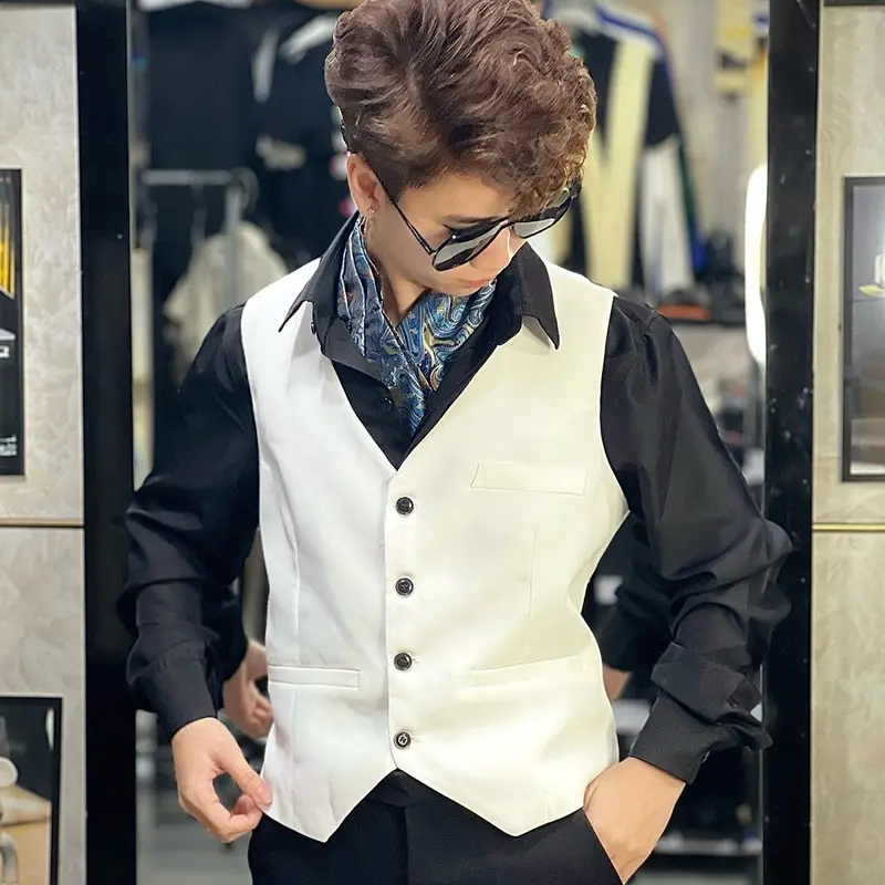 BỘ VEST FOM NHỎ+ KÈM TRÂM CÀI ÁO+ÁO GILE (làm theo chiều cao cân nặng) 7