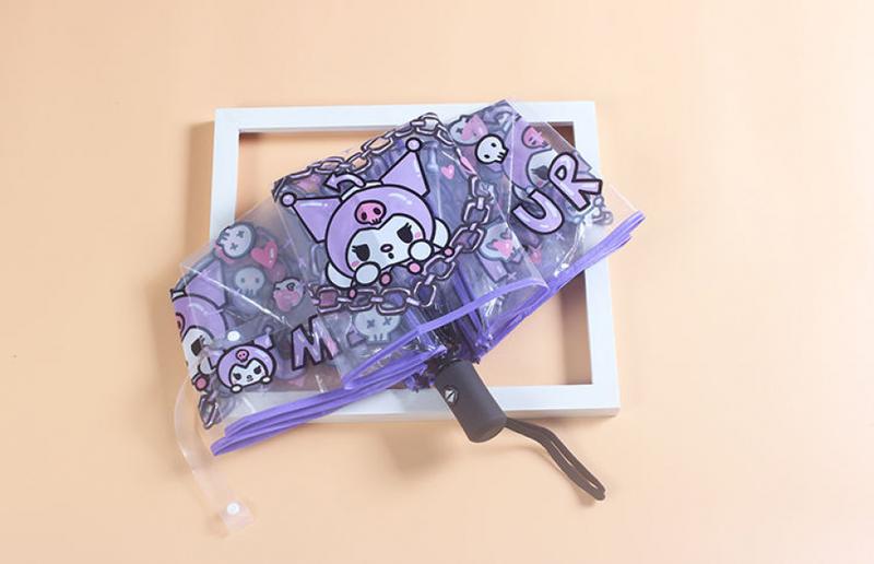 Product Introduction of Ô Trong Suốt Kuromi Hai Chiều Phong Cách Nhật Bản Mềm Mại Cho Bé Gái, Phim Hoạt Hình Anime Kuromi, Nhân Vật Nổi Tiếng Trên Internet Cinnamoroll Babycinnamoroll, Gấp Gọn, Thích Hợp Cho Học Sinh, Năm 2024 0