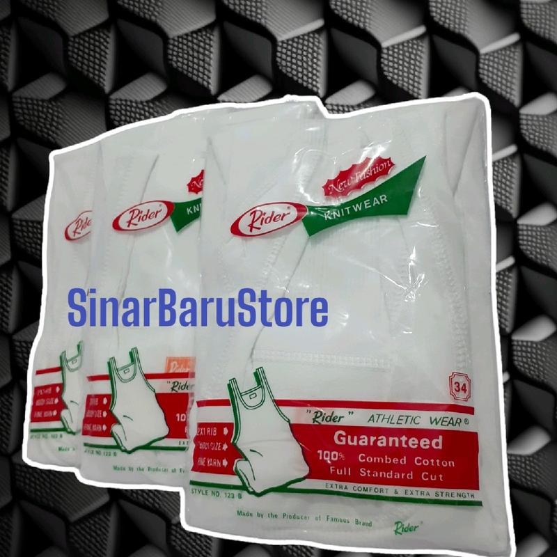 Singlet Rider Jual 3pcs Singlet Rider Pria / Kaos Dalam Pria Putih - Shop | Tokopedia