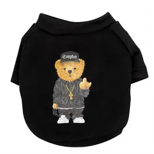 Baju HOODIE BEAR Hitam Pet Anjing Kucing