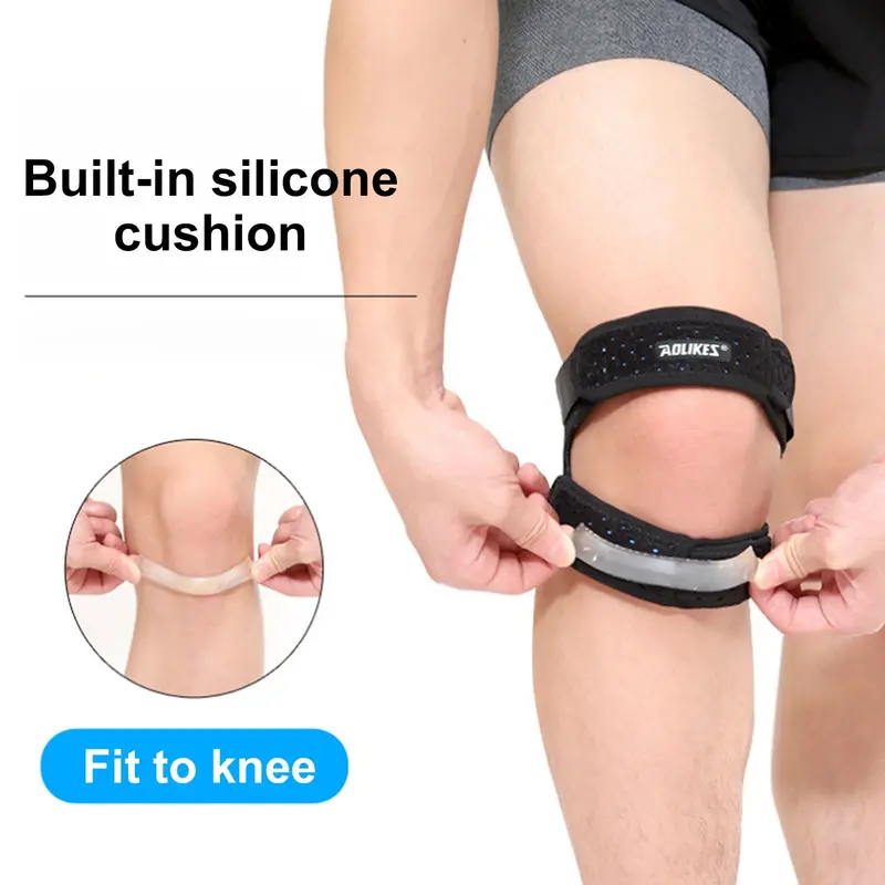 Rxzqiur-Nẹp Hỗ Trợ Đầu Gối Có Thể Điều Chỉnh, 1 Cái, Cho Thể Thao Ngoài Trời, Chạy Bộ, Bảo Vệ Chân, Đệm Xương Bánh Chè 2