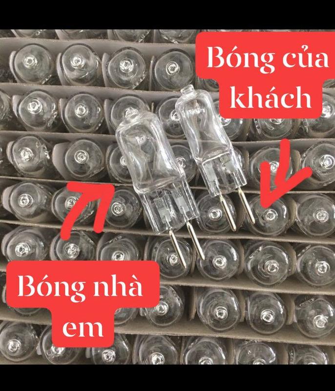 Bóng đèn xông tinh dầu Halogen 20-50W- Bóng 2 chân, cực nóng, dễ tháo lắp cho mọi đèn xông 1
