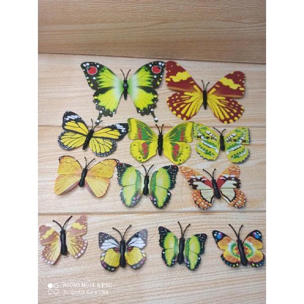 stiker 3d kupu kupu isi 12 7