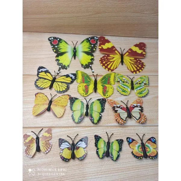 stiker 3d kupu kupu isi 12 7