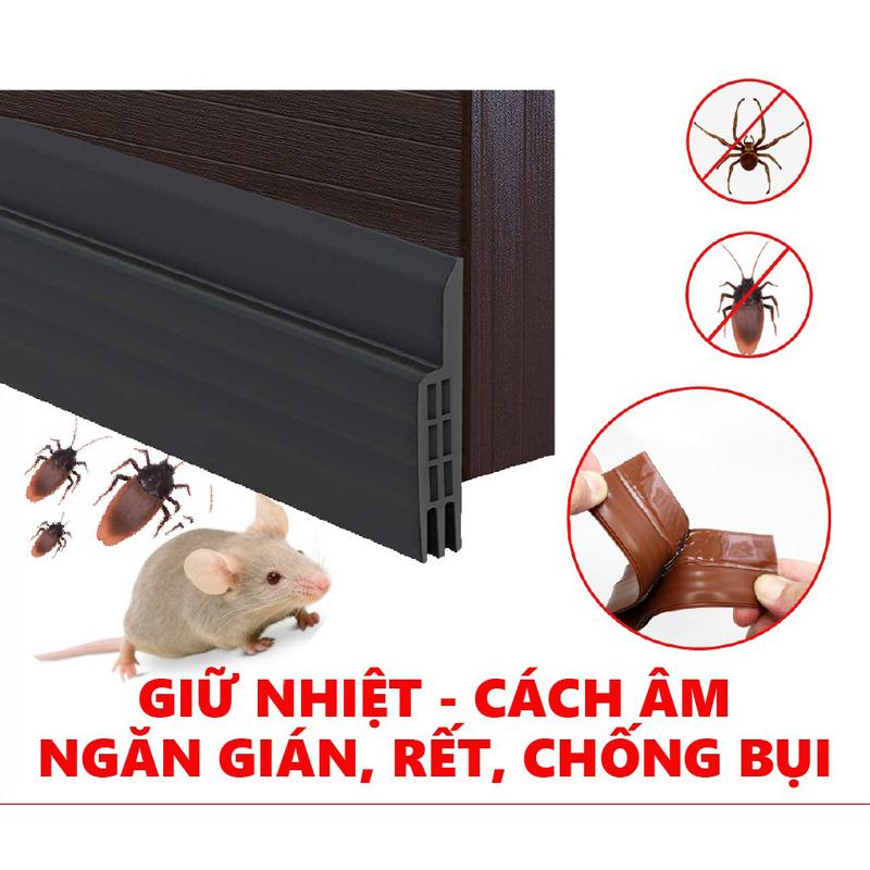 (Giao Hàng Địa Phương Ở Việt Nam)Thanh Dán Chân Cửa, Ron Chặn Khe Cửa Cách Âm, Miếng Chặn Cửa Chống Côn Trùng, Khói Bụi, Tiếng Ồn, Dữ Nhiệt 4
