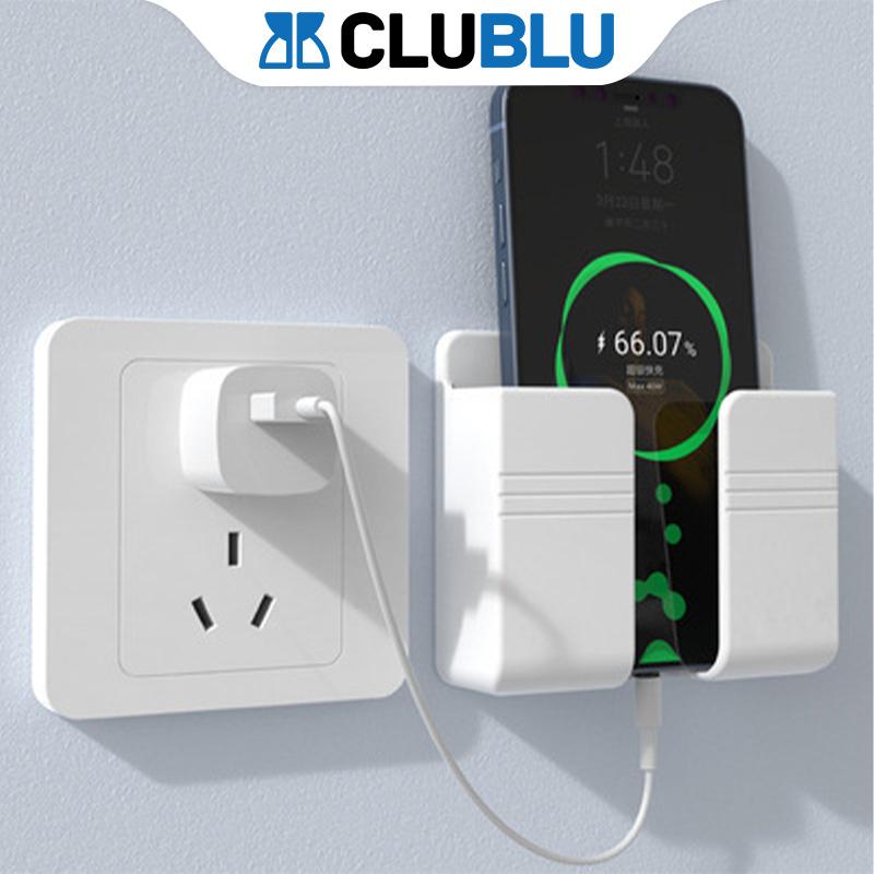 -CLUBLU- Giá Dán Tường Để Điện Thoại, Remote Điều Khiển, Ổ Cắm/ Giá Đỡ Sạc Treo Tường/ Kệ Đựng Đồ Kitchen TP.HCM