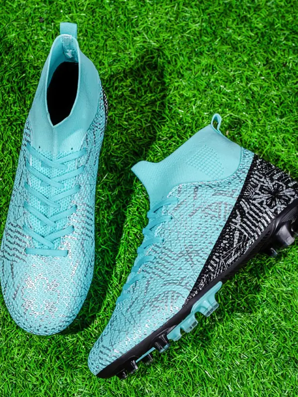Unisex's Fashionableslip on  Up Soccer Shoes, Breathable Comfortable Non-slip High Top Football Shoes, Football Cleats for Outdoor Training 7