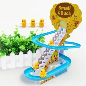 Mainan Anak Track Tangga Small Duck Bebek 668-10 Lampu Naik Tangga Toy