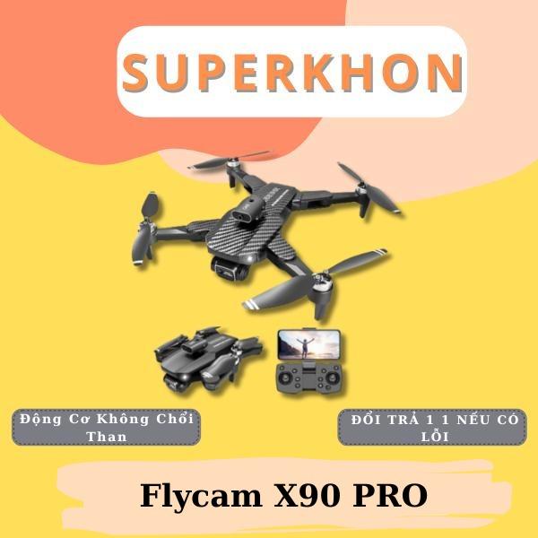 Flycam X90 PRO Drone Camera, Máy bay điều khiển từ xa, Động Cơ Không Chổi Than