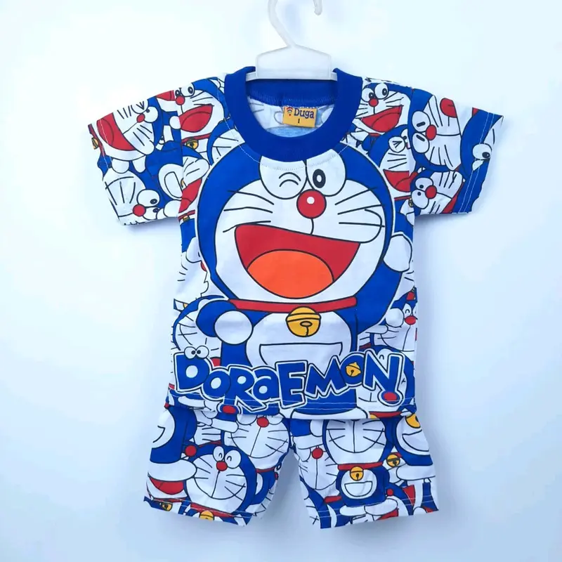 Setelan Anak Doraemon Lengan Pendek 0