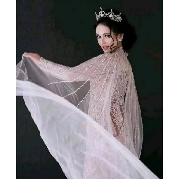Slayer Jubah Mutiara Gaun Pengantin Pernikahan 0