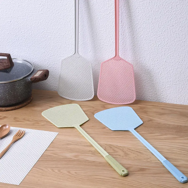 Vỉ đập ruồi nhựa gia dụng Eisenka Vỉ đập ruồi có lưới tay cầm dài Vỉ đập muỗi bền Vỉ đập ruồi nhiều màu bền