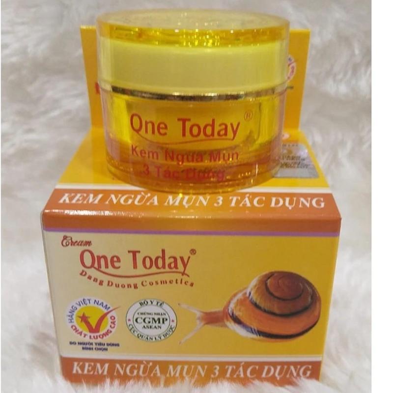  Kem hỗ trợ giảm mụn 3 t d One Today 8gr _ hỗ trợ chăm sóc da mặt 