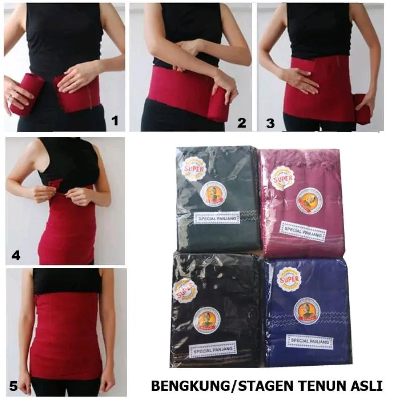 Stagen Ibu Melahirkan/Bengkuang 10 Meter/Penyangga Perut/Korset