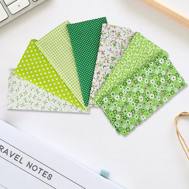 Vải Chắp Vá Tự Làm, Tr.Q-7 Cái / Bộ, Vải May Họa Tiết Hoa Đẹp Bằng Cotton, Thích Hợp Để May Mặc Tại Nhà 1
