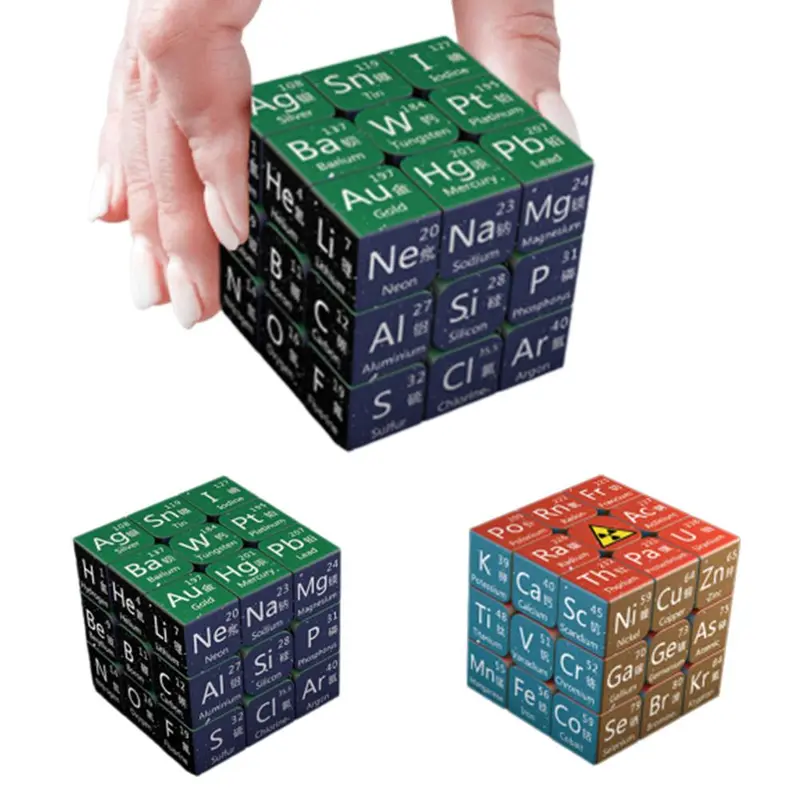 Đồ Chơi Khối Rubik, Thiết Kế Sáng Tạo, 3X3X3, Khối Lập Phương Ma Thuật, Khối Lập Phương Bộ Ghép Hình, Ma Thuật Hóa Học, Thích Hợp Cho Trẻ Em, Quà Tặng, N6S4 0