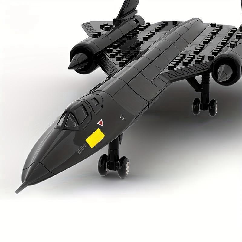 Air Force Blackbird Reconnaissance Airplane Building Block Model, Fighter Assembling Toy, Building Block Model for Kids & Adults 3