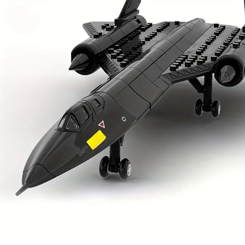 Air Force Blackbird Reconnaissance Airplane Building Block Model, Fighter Assembling Toy, Building Block Model for Kids & Adults 3