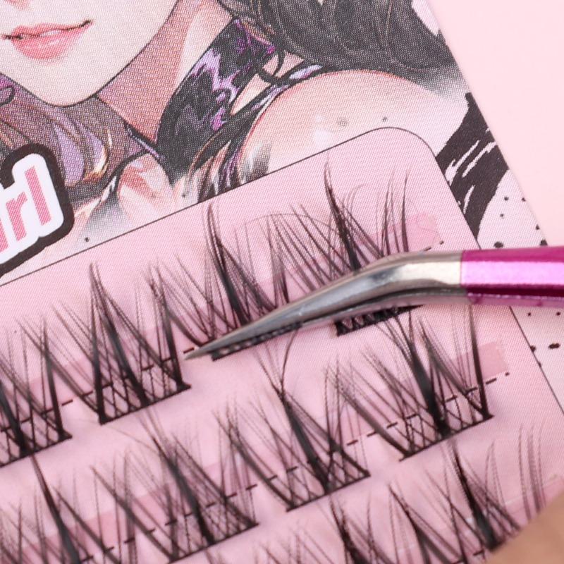 Product Introduction of 6Pcs Colorful Anti-static Eyelash Tweezers Accurate Eyebrow Grafting Makeup Tweezer Beauty Tools 3D Lashes Extension Supplies 30