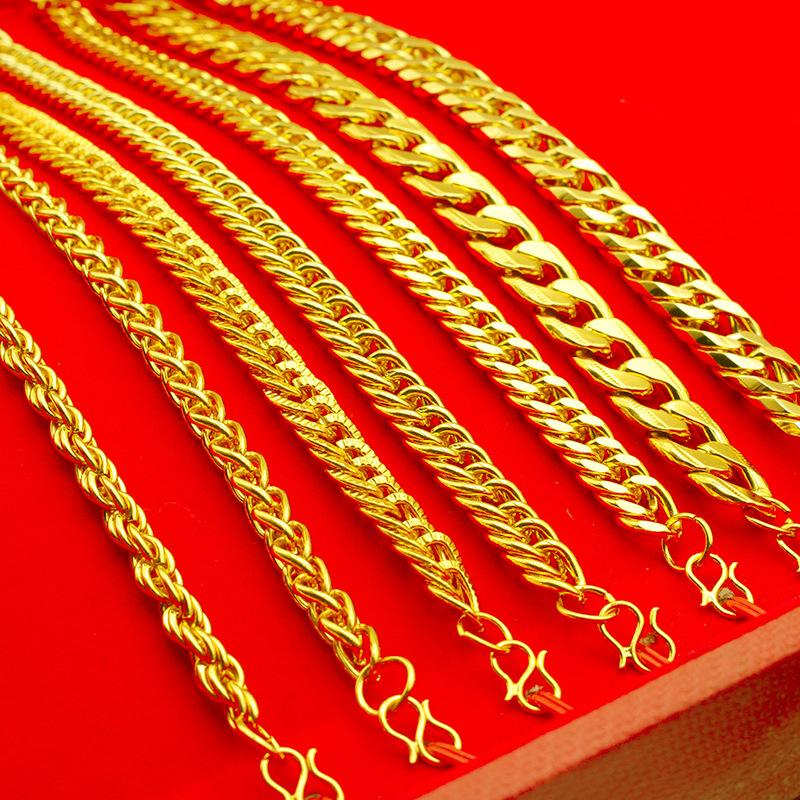Product Introduction of Gold Plated Bracelet Gold Plated Horsewhip Single Buckle Boss Tank Flat Bracelet 2