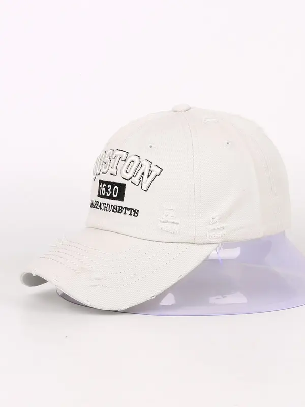 Letter Embroidered Baseball Cap,  Casual Sports Hat for Men & Women, Outdoor Sun Protection Cap for Daily Wear, Perfect for Students and Outdoor Sports 2