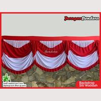 Gambar BackDrop Siti Walidah Jumbo | Background Risplang Merah Putih Panjang Dekorasi Kemerdekaan HUT RI dari Juraganbendera Kota Surabaya 1 Tokopedia