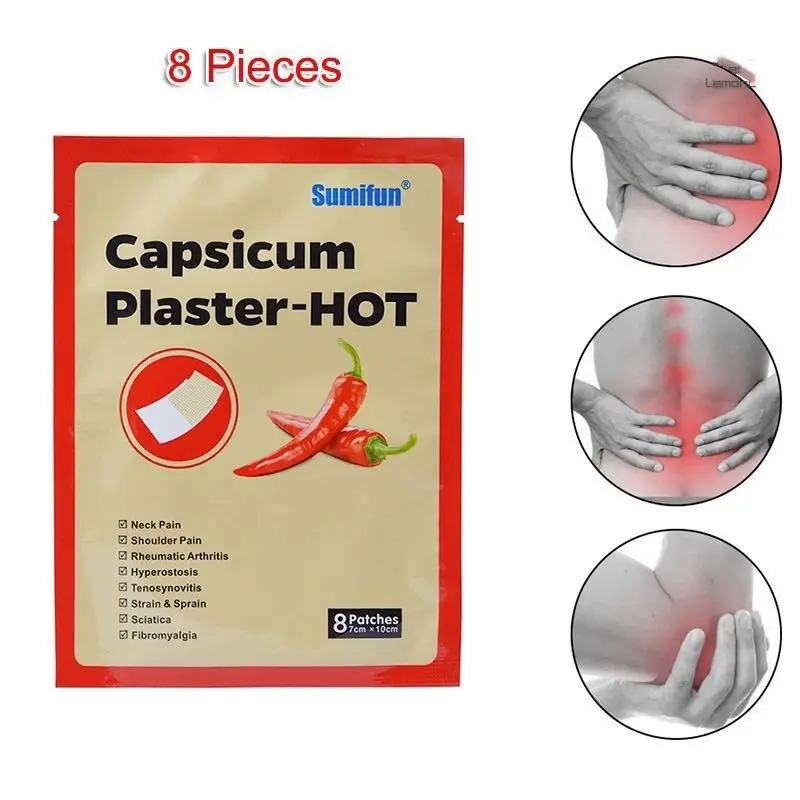 Pain Relief Patch Chinese Medicinal Paprika Plasters for Joints Porous Chilli Patch Hot Capsicum Pai