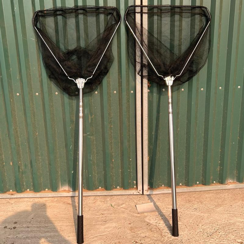 Vợt Cá inox Tam Giác Liền Vành Vợt Cá Gấp Gọn 2m1 tiện lợi nhỏ gọn Fishing Đi Câu Bắt Cá