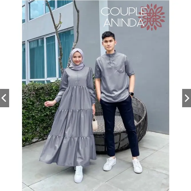 CP COUPLE ANINDA MAXI DRESS POLOS eD / BAJU PASANGAN WANITA PRIA 7