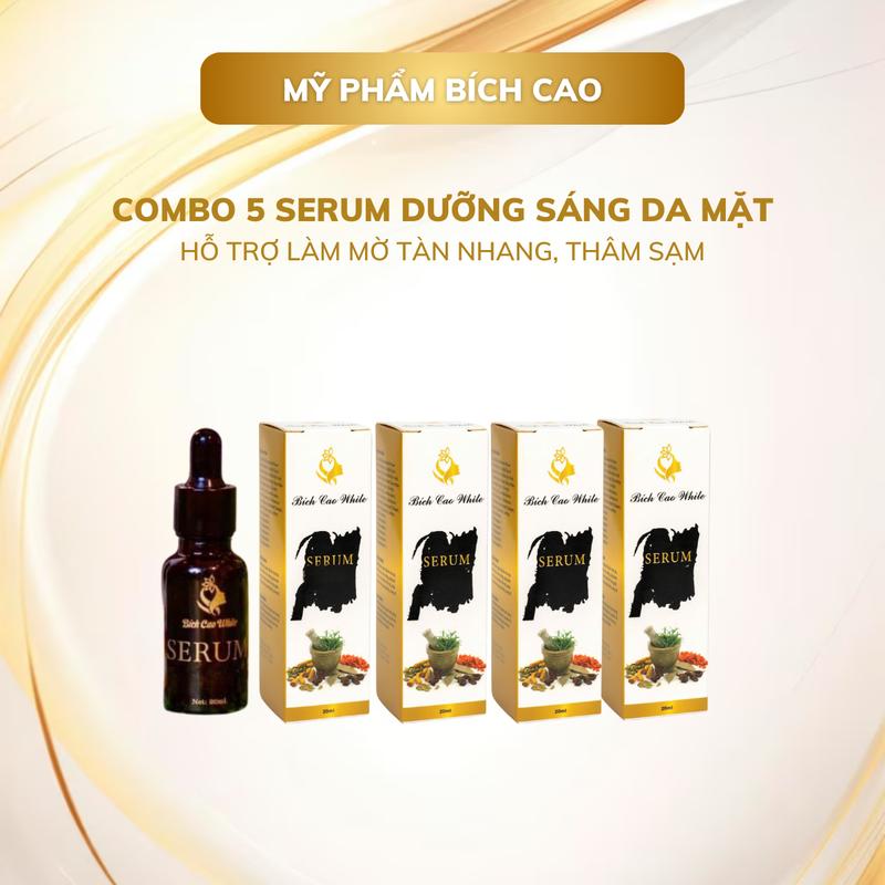Sĩ 5 Serum Bích Cao White Hỗ Trợ Dưỡng Sáng Da Mặt, Giúp Dưỡng Ẩm Làn Da Women Nữ
