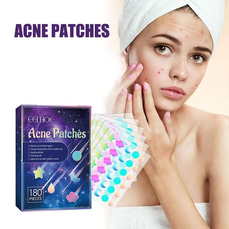 180pcs/box Hydrocolloid Acne Patch Pimple Repair Patch Ance Colorful Starry Care Face Sky L7K7 5