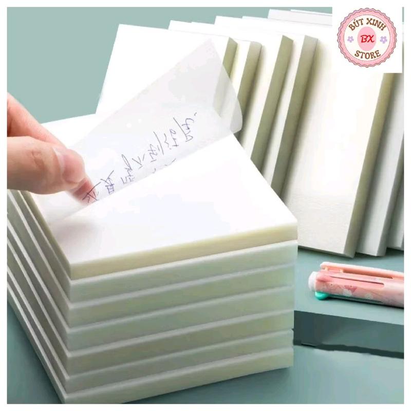 Sét 50 Tờ Giấy Note, Giấy Ghi Chú Trong Suốt