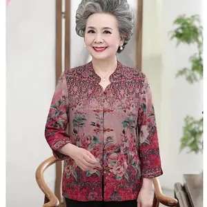 Atasan richness cheongsam 0006 baju orang tua nenek original Three M import terbaru new terlaris best trend korea cina imlek acara pernikahan