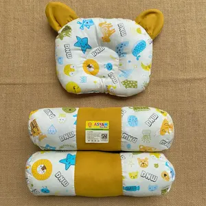 Bantal Guling Bayi Set 1 Bantal Dan 2 Guling Bayi Motif Karakter ASYAM BABY Empuk Katun