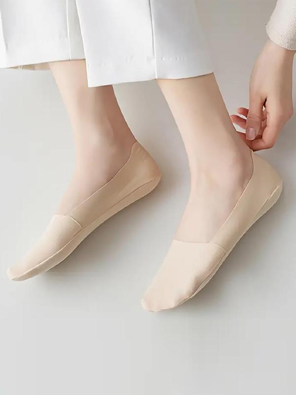 Women's 10 Pairs Solid Invisible Socks, Breathable Comfortable Thin Socks for Summer, Multipack Low Cut Socks for Daily Wear 2